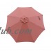 Island Umbrella Tranquility 9-ft Hardwood Market Umbrella with Weather-Resistant Stone Olefin Canopy, Wind Vent   567880729